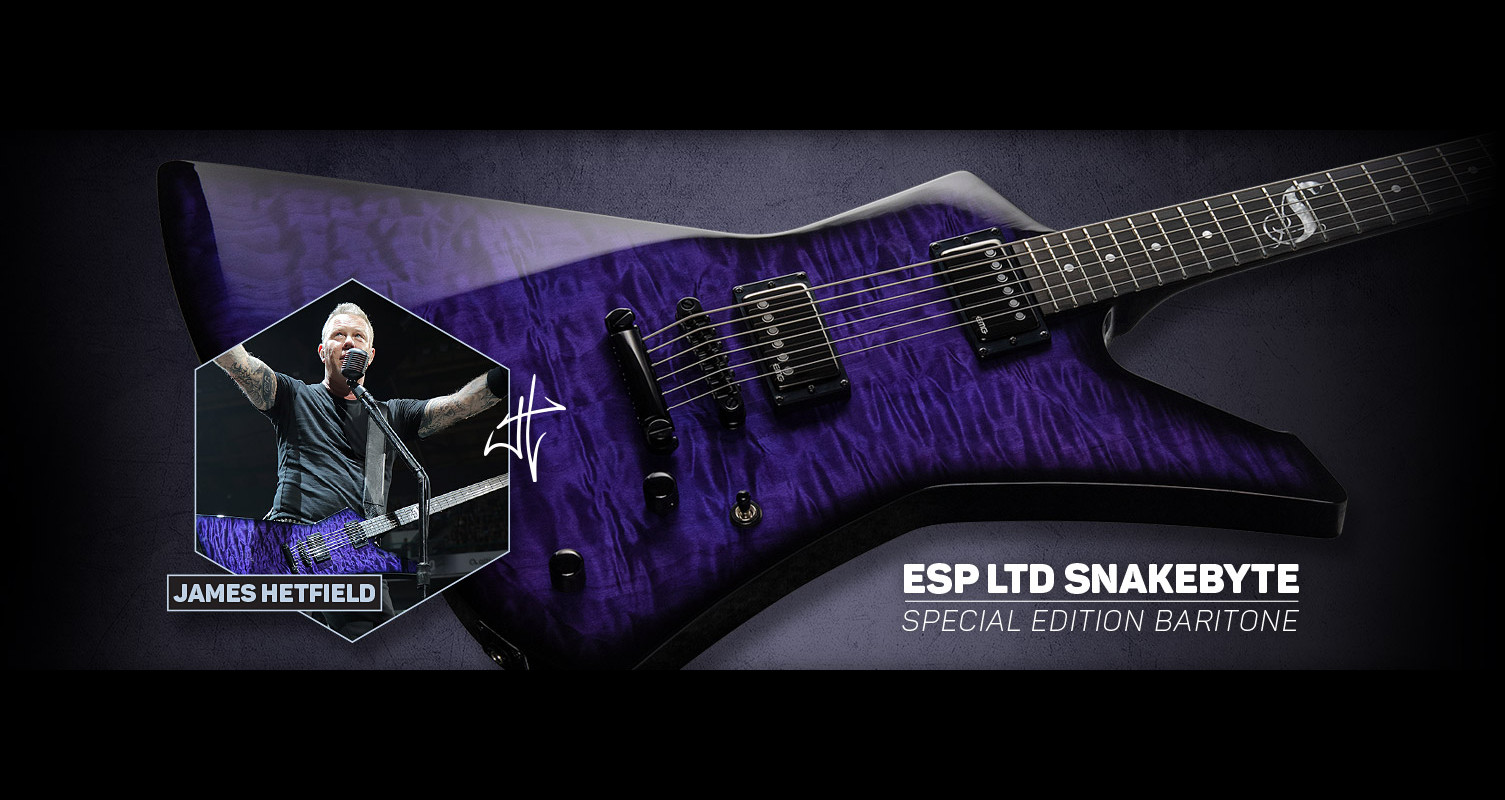 ESP LTD SNALEBYTEを発表 メタリカのジェームス・ヘットフィールドとの