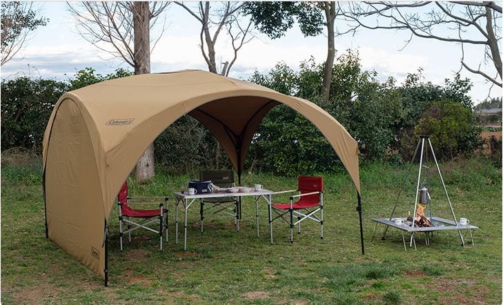 注目度ナンバーワン！Colemanから雨風に強い「TC素材」シェードが新