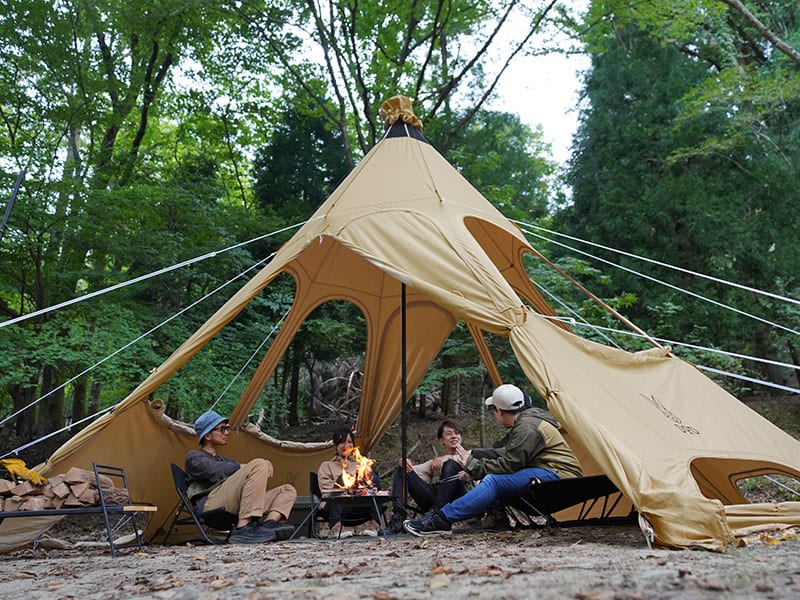 DOD RENKON TENT キャンプテント テントの中で焚き火ができる！DODの