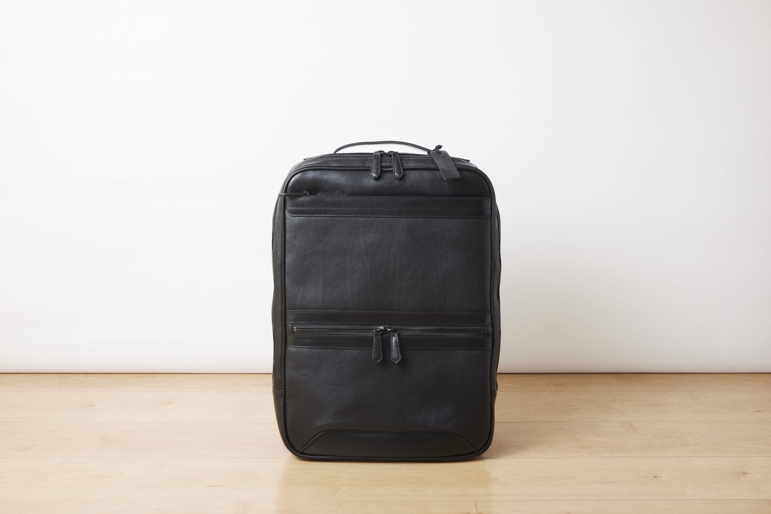 スクエア防水レザー リュック Lサイズ | Genuine Leather