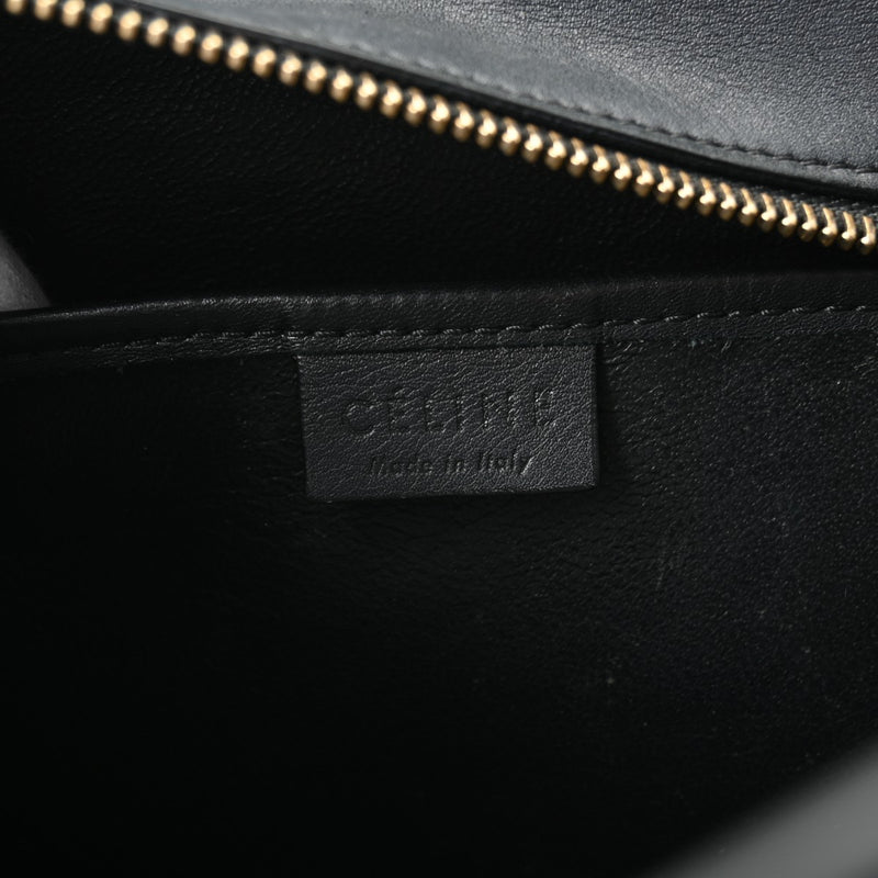 セリーヌラゲージ ナノ ブラック ゴールド金具 レディース レザー