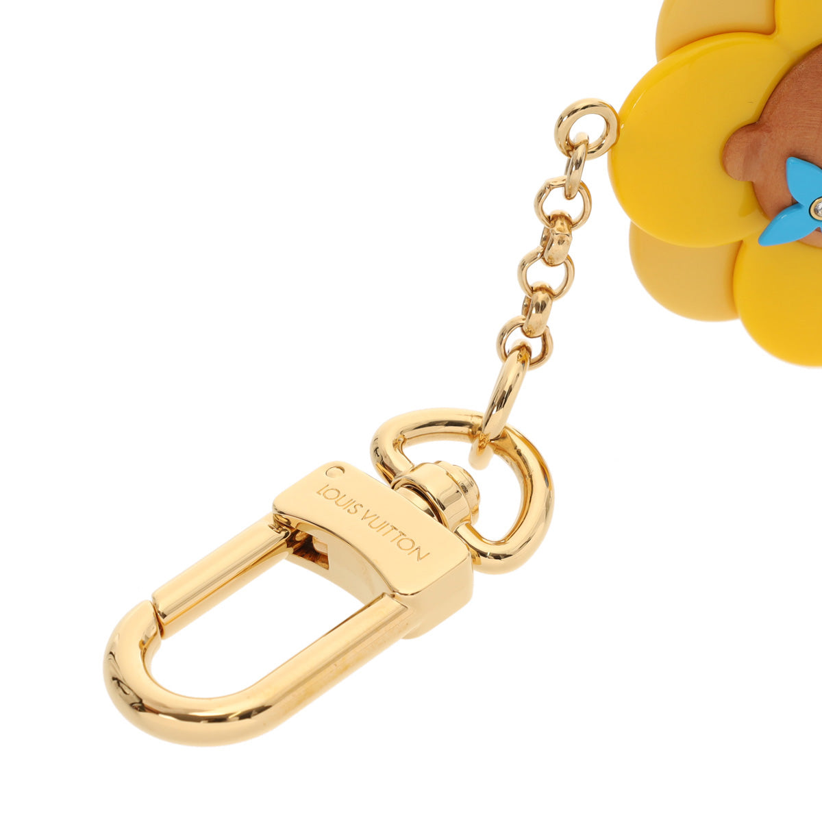 ルイヴィトンLV バッグチャーム ペチュラ スケート イエロー ユニ