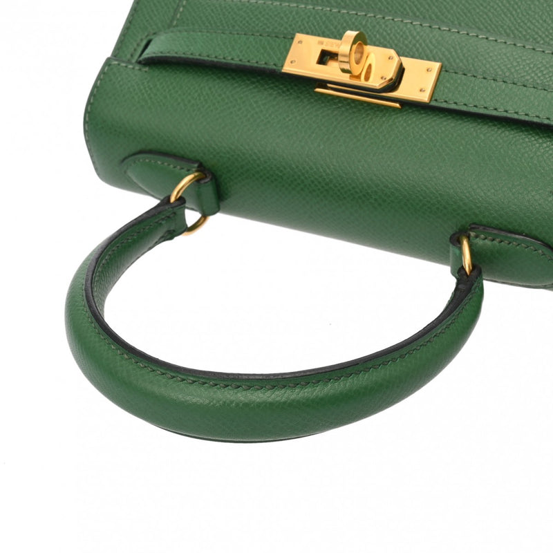 エルメス ミニケリー グリーン ○V刻印(1992年頃)刻印 レディース