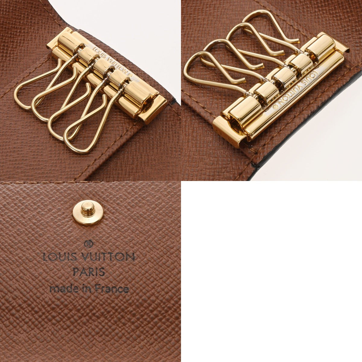 ルイヴィトン 4連キーケース ミュルティクレ4 14145 ブラウン ユニ