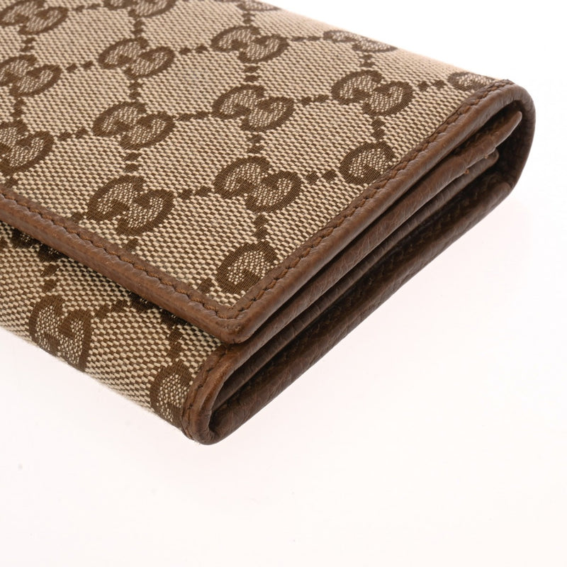 グッチ二つ折り長財布 アウトレット ベージュ/ブラウン レディース GG