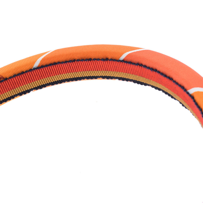 エルメスカチューシャ ヘアバンド オレンジ系 レディース ブランド小物