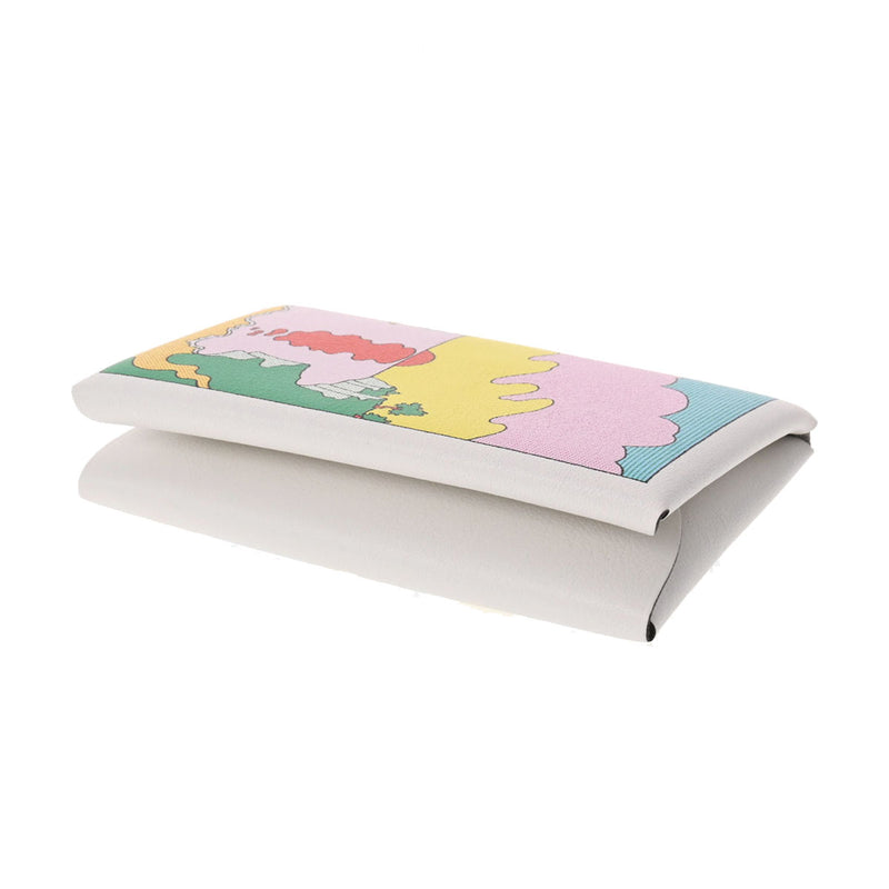 エルメスカルヴィ デュオ 柄入り 白系 B刻印(2023年頃)刻印 ユニ