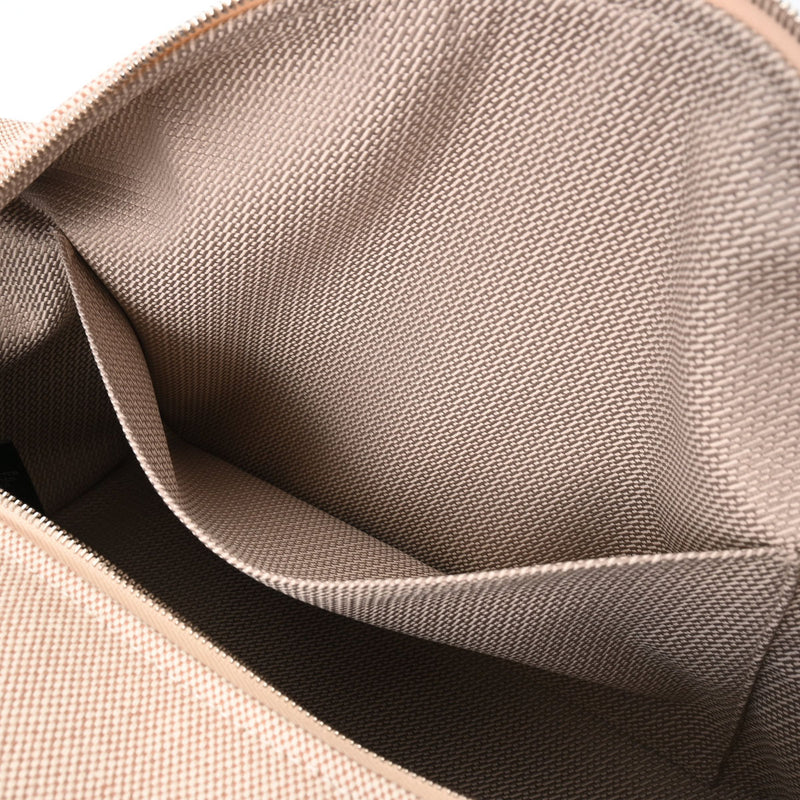 エルメスブリッドアブラック GM ベージュ/オレンジ パラジウム金具
