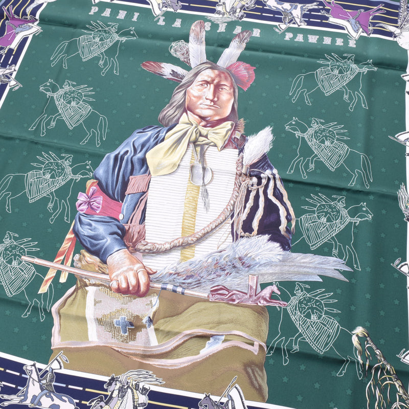 エルメスカレ90 リバーシブル パウニー族の首長/Pani La Shar Pawnee