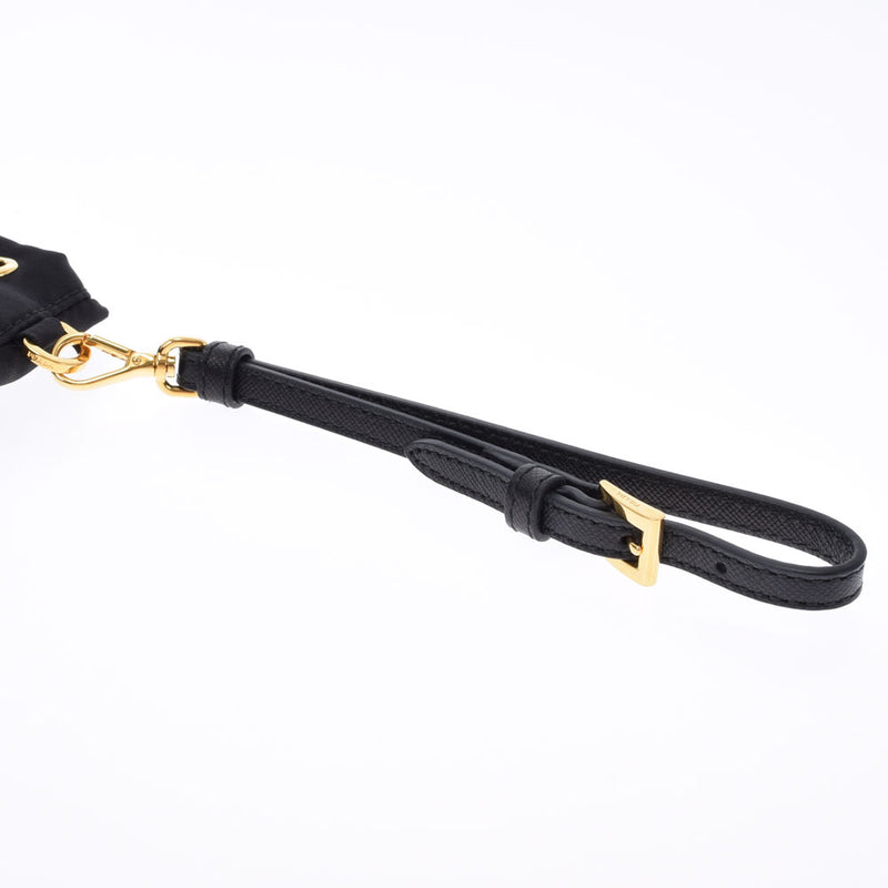 プラダ 黒 ゴールド金具 レディース ポーチ PRADA 中古 – 銀蔵オンライン