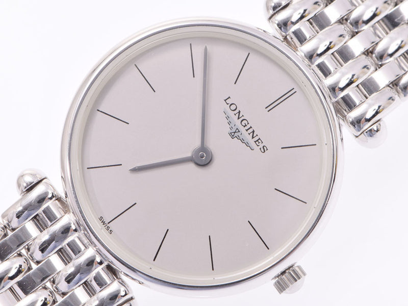 ロンジン レディースウォッチ シルバー系文字盤 L4.191.6 WG クオーツ