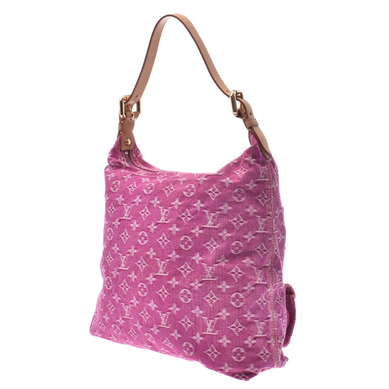 ルイヴィトンバギーGM 14146 ピンク レディース デニム ワンショルダー