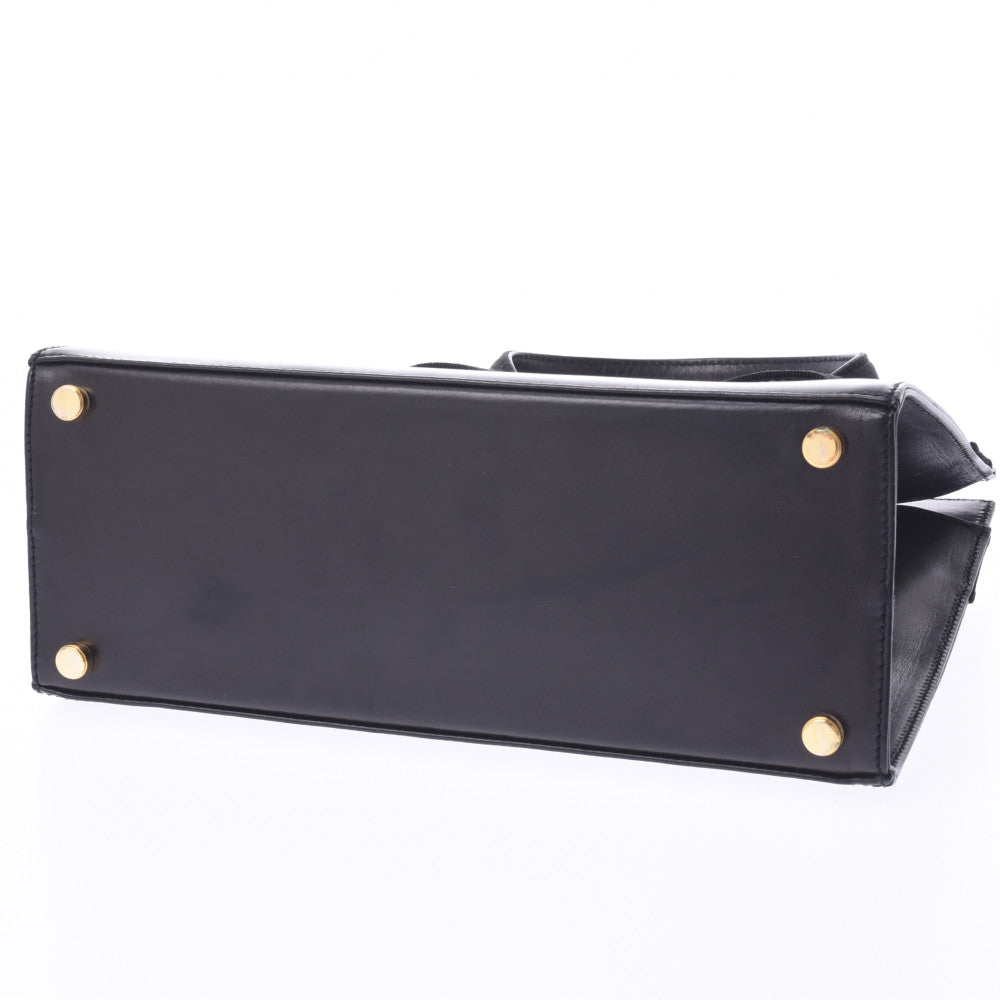 フェラガモヴァラリボン 2WAYバッグ 黒 ゴールド金具 レディース