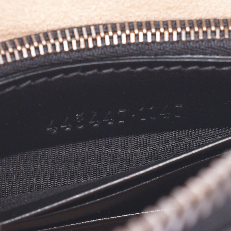 グッチGGマーモント チェーンウォレット 黒 ゴールド金具 レディース