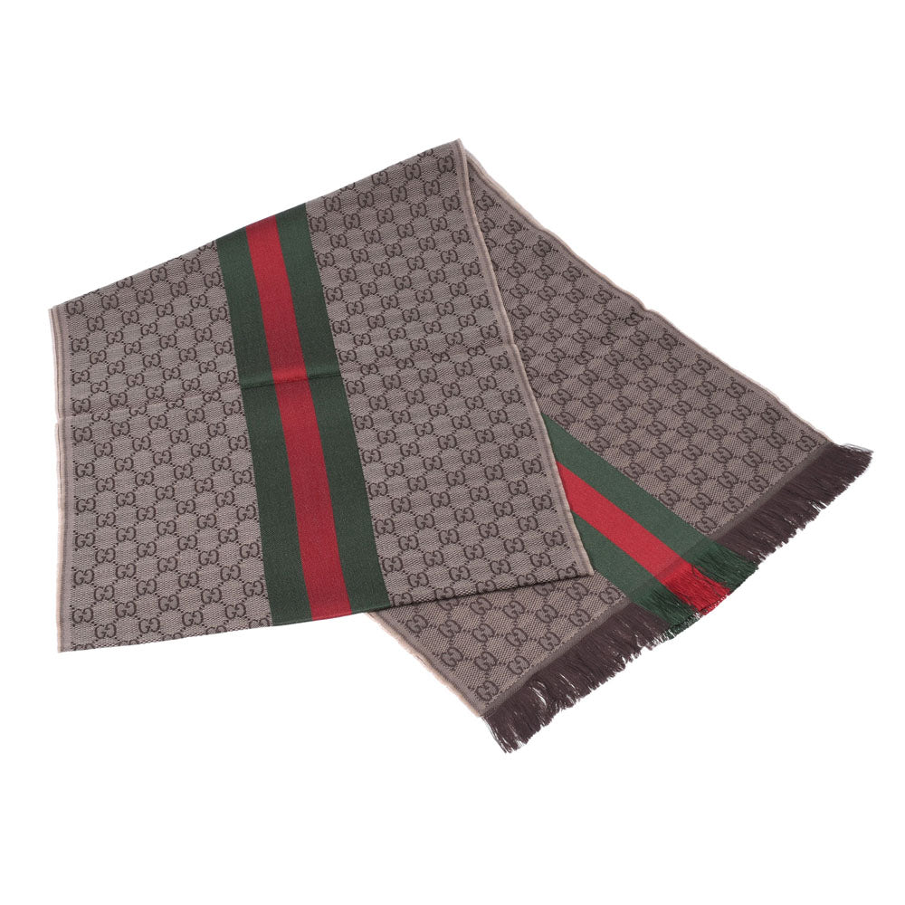 グッチストール（ブラウン係） 名入れ無料】 グッチ GUCCI ストール