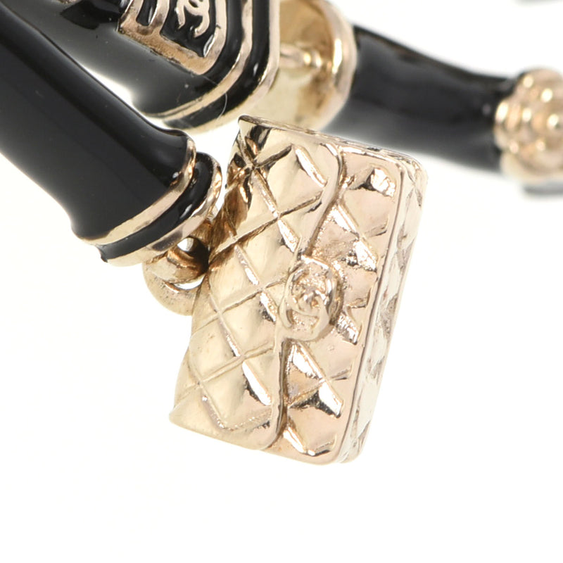 シャネルライオン バッグチャーム ラインストーン 黒 ユニセックス