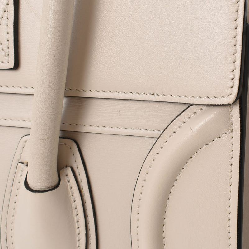 セリーヌラゲージ マイクロショッパー 白 レディース カーフ