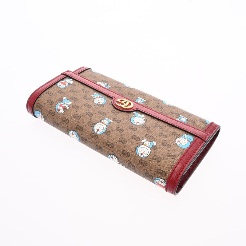 グッチドラえもんコラボ ベージュ/レッド ゴールド金具 レディース GG