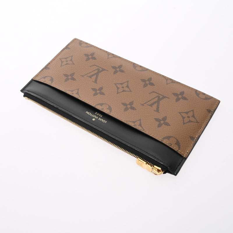 ルイヴィトンリバース スリム パース 14145 ブラウン/ブラック