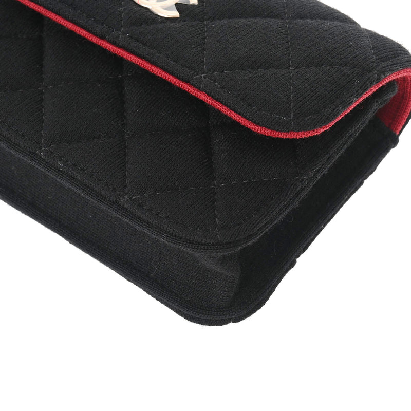 シャネルミニ チェーンポーチ 42976 黒 ゴールド金具 レディース