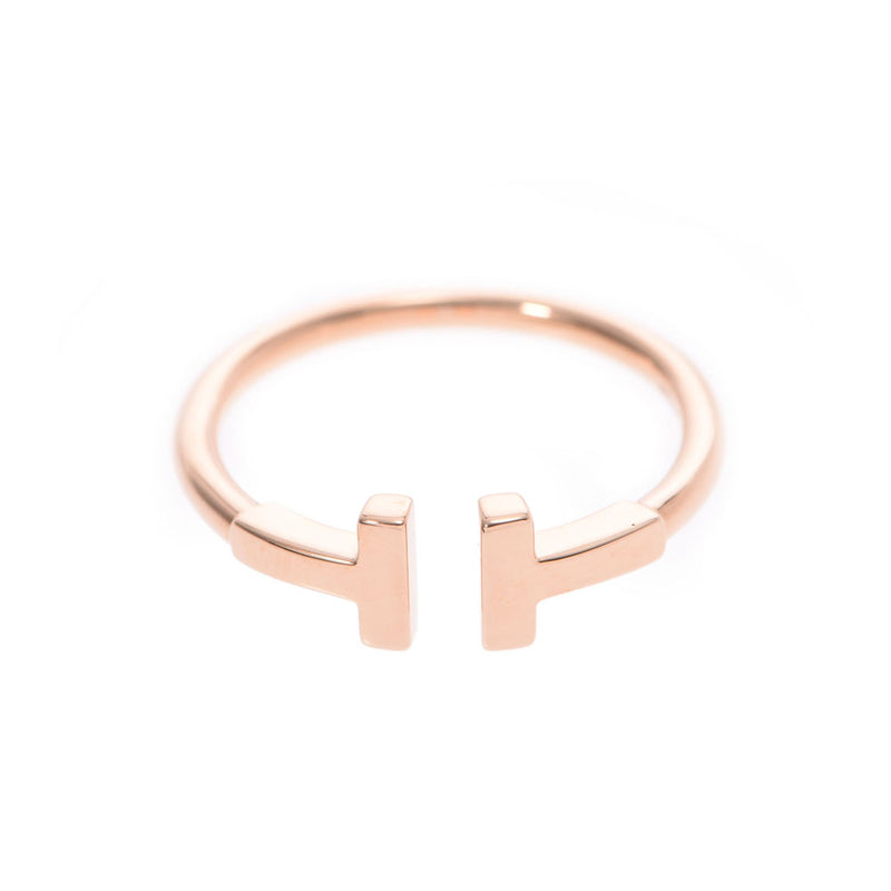 ティファニーTワイヤーリング レディース K18ピンクゴールド リング