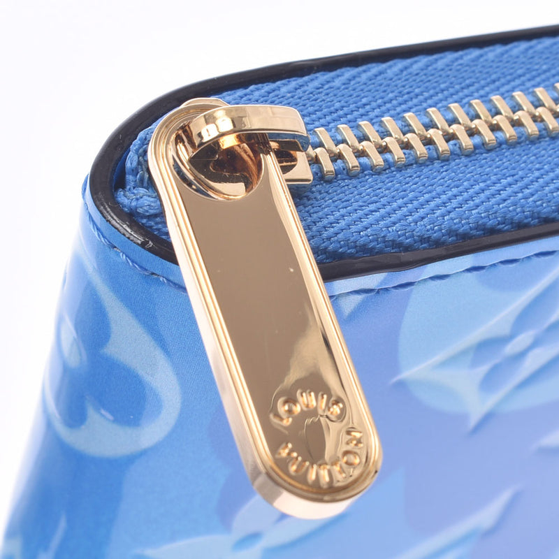 ルイヴィトンジッピーコインパース フラワー 14125 ライトブルー ユニ