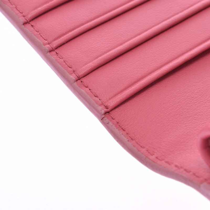 プラダリボン コンパクトウォレット ピンク レディース 二つ折り財布