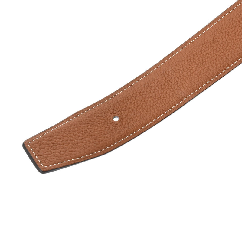エルメスHベルト サイズ80 リバーシブル 黒/ゴールド ブラック金具 U