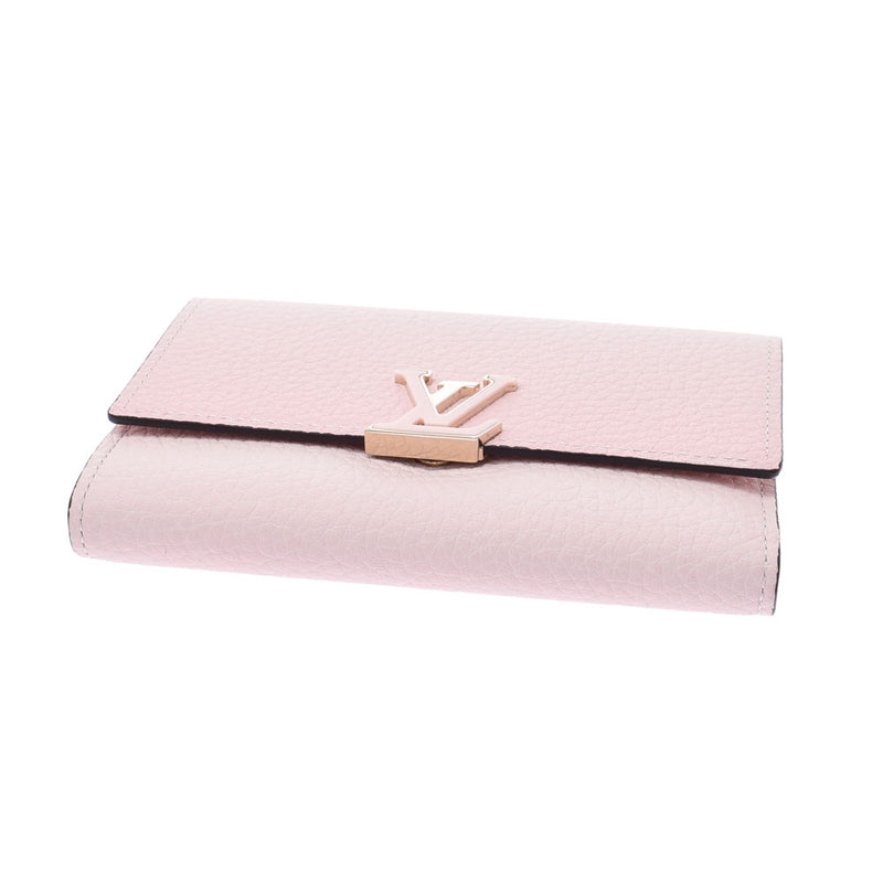 ルイヴィトンポルトフォイユ カプシーヌ コンパクト ピンク