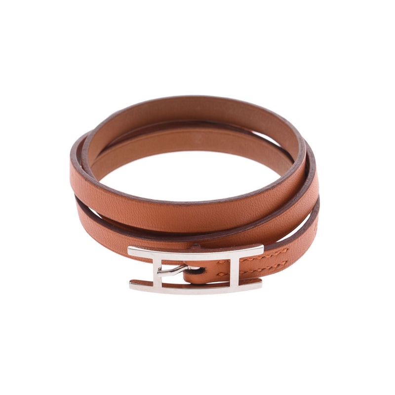 エルメスアピ3 ポティロン（オレンジ） シルバー金具 □K刻印(2007年頃