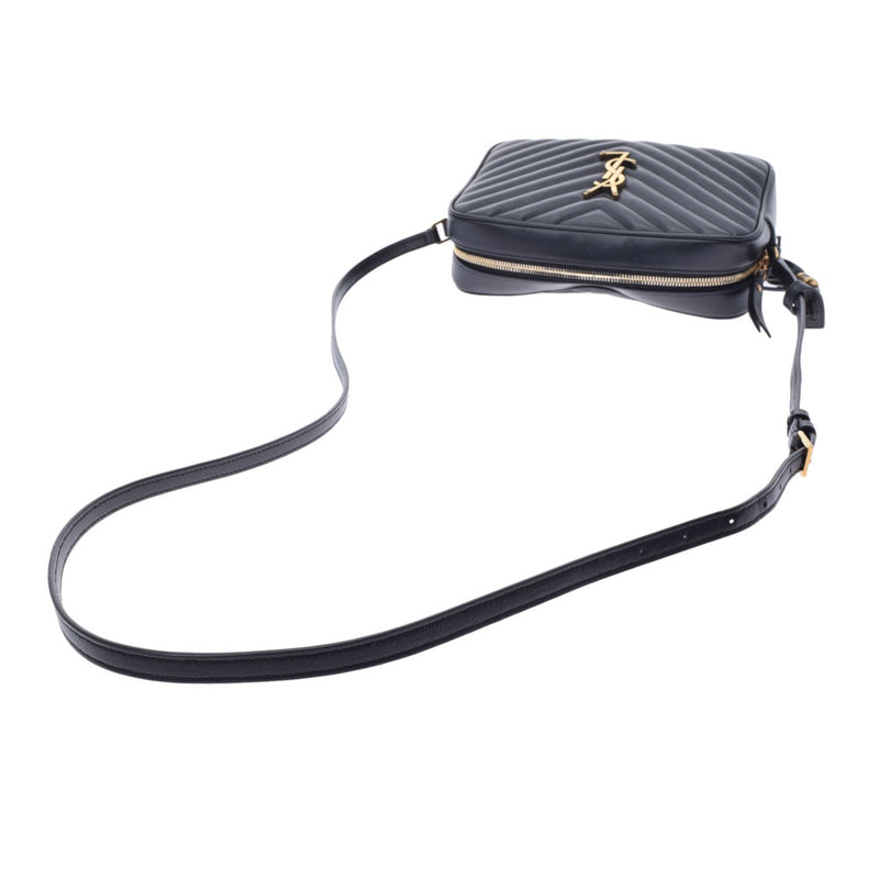 サンローランカメラバッグ 黒 ゴールド金具 レディース ショルダー