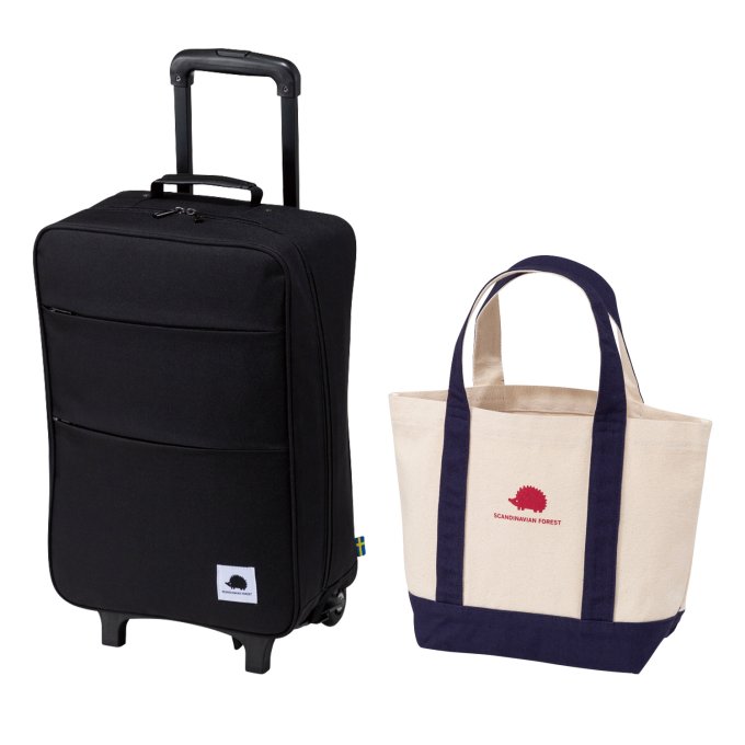 スカンジナビアンフォレスト キャリーバッグ＆トートバッグセット