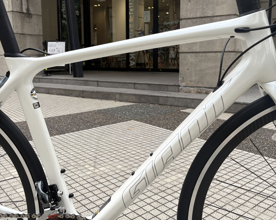 部品取り ジャンク GIANT ロードバイクフレーム 青白 GIANT