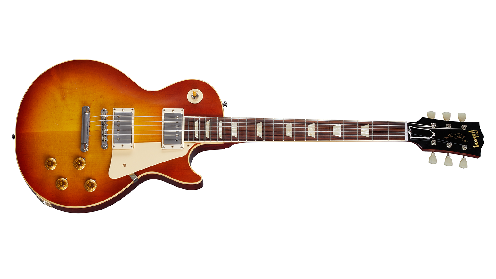 1958 Les Paul Standard Washed Cherry Sunburst Ultra Light Aged
