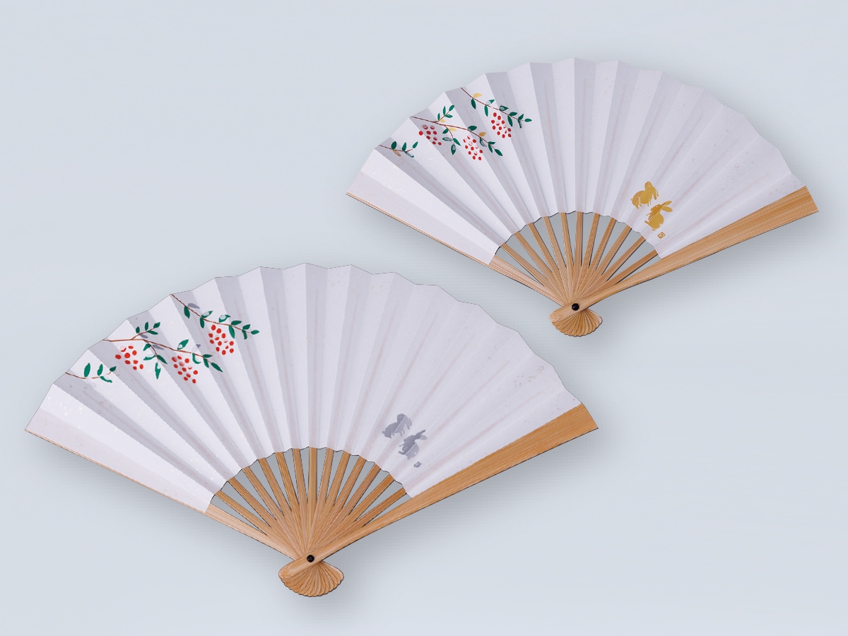 卯歳 干支扇子 白 （女性用/男性用） | すべての商品 | 淡交社 茶道具
