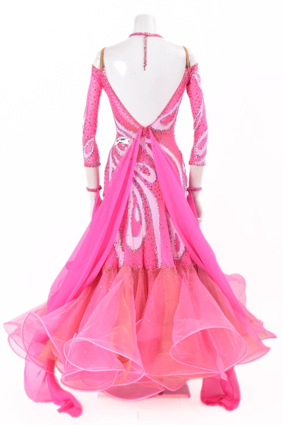 スタンダードドレス WS0738D セリース/ホワイト S 社交ダンス モダン