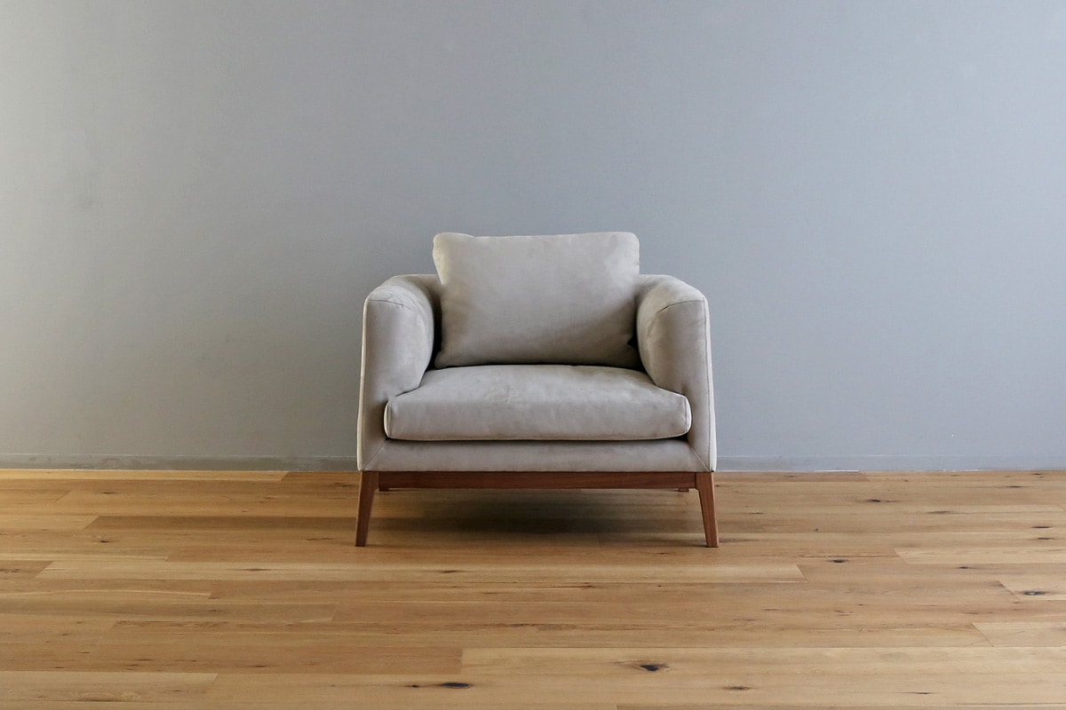 廃番25％OFF】 FRACCE SOFA 1人掛け グレー オーク脚