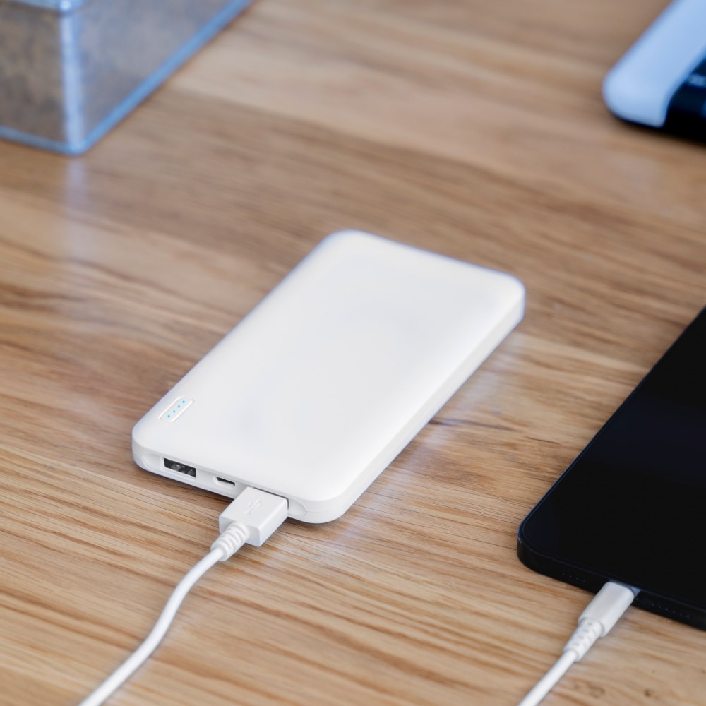 モバイルバッテリー 薄くて大容量10000mAh SmartIC搭載 PSE適合商品
