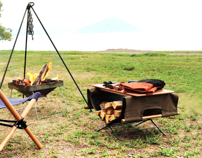 ハングアウト Fire side Table用 ステンレストップ ≪天板のみ単品