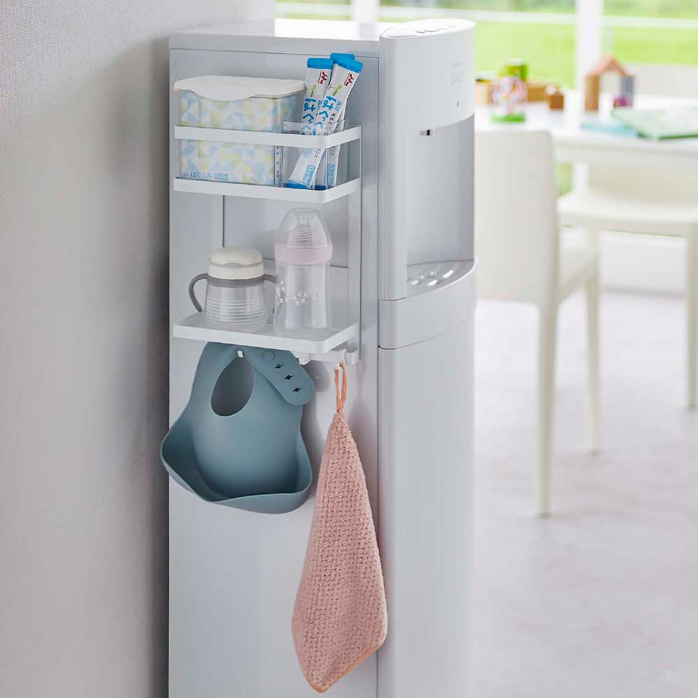 タワー 山崎実業 tower ウォーターサーバー横マグネットラック 2段