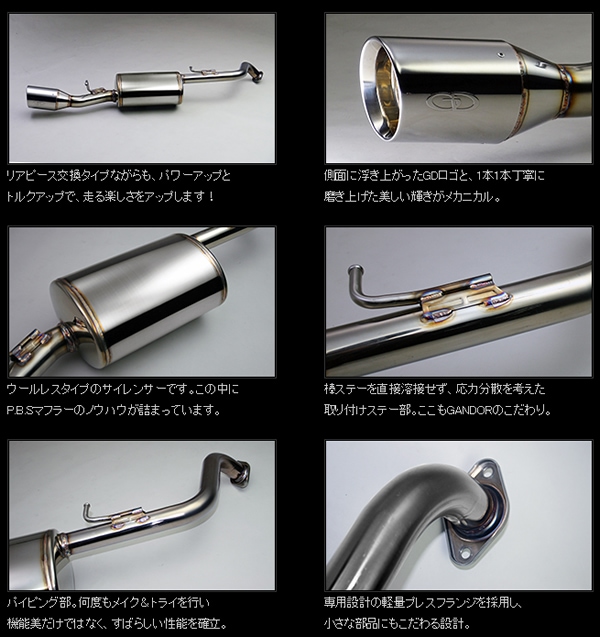 プリウスα GR SPORT専用 GANADOR マフラー(右シングル出し)を販売中