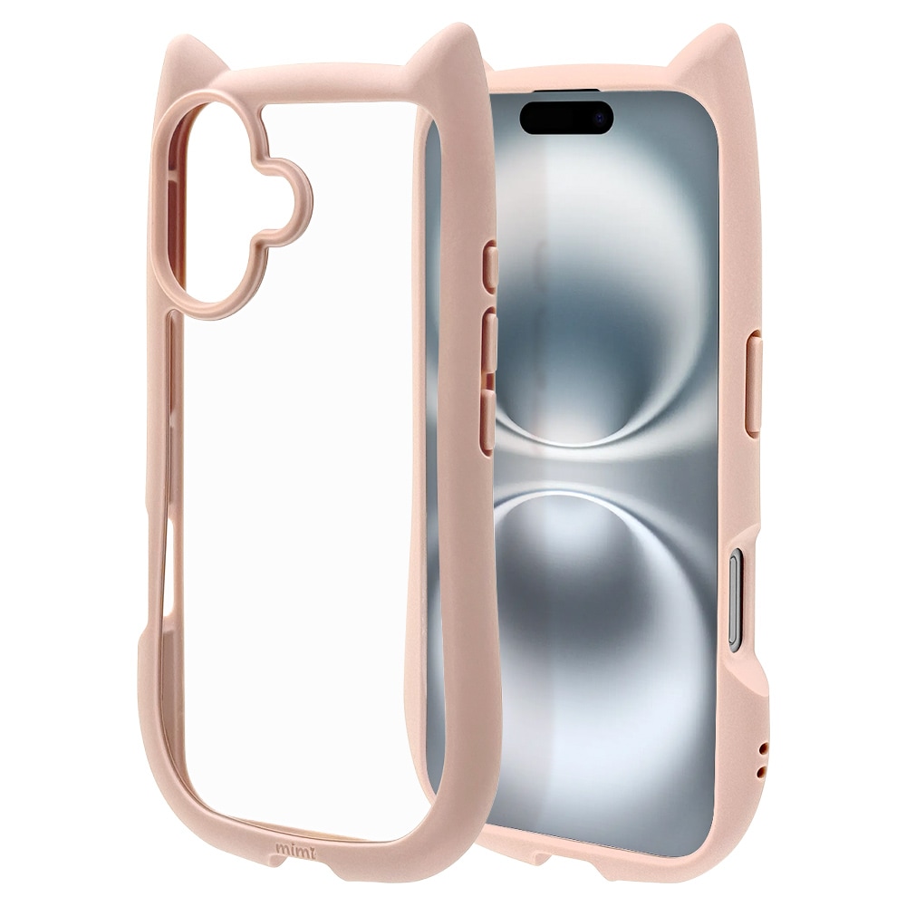 iPhone16 ケース カバー ハイブリッド mimi 猫耳 ネコミミ ねこみみ 猫