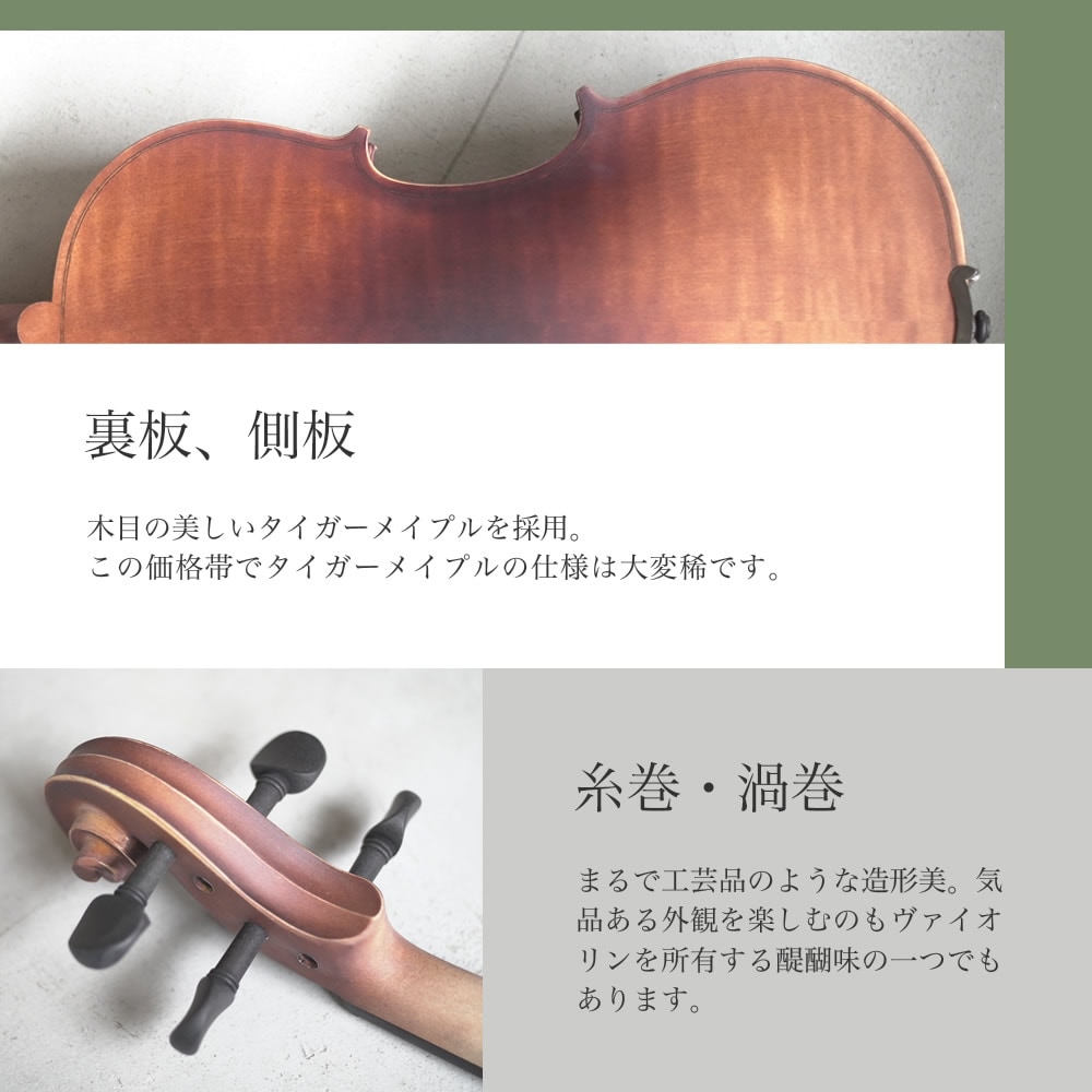 バイオリン Hallstatt V-12 初心者入門セット 10点 【ハルシュタット