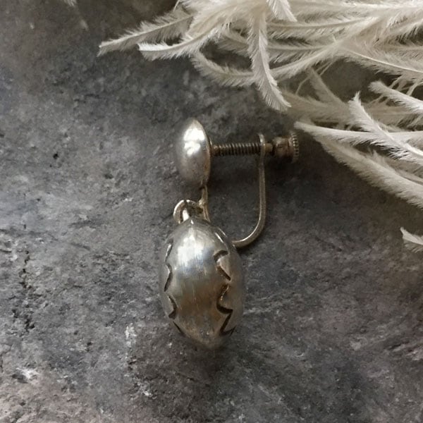 Navajo Pearl Silver Earrings（ナバホパール シルバーイヤリング