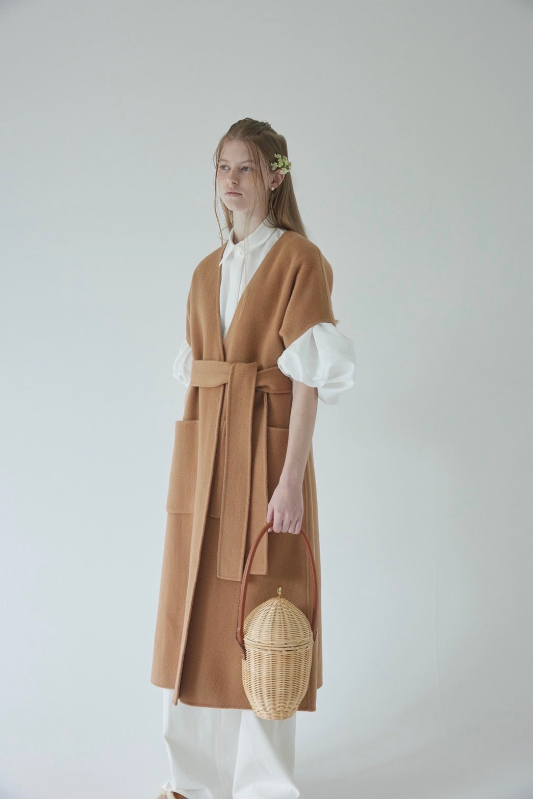 OHGA リバーポンチョ キャメル 【公式通販】