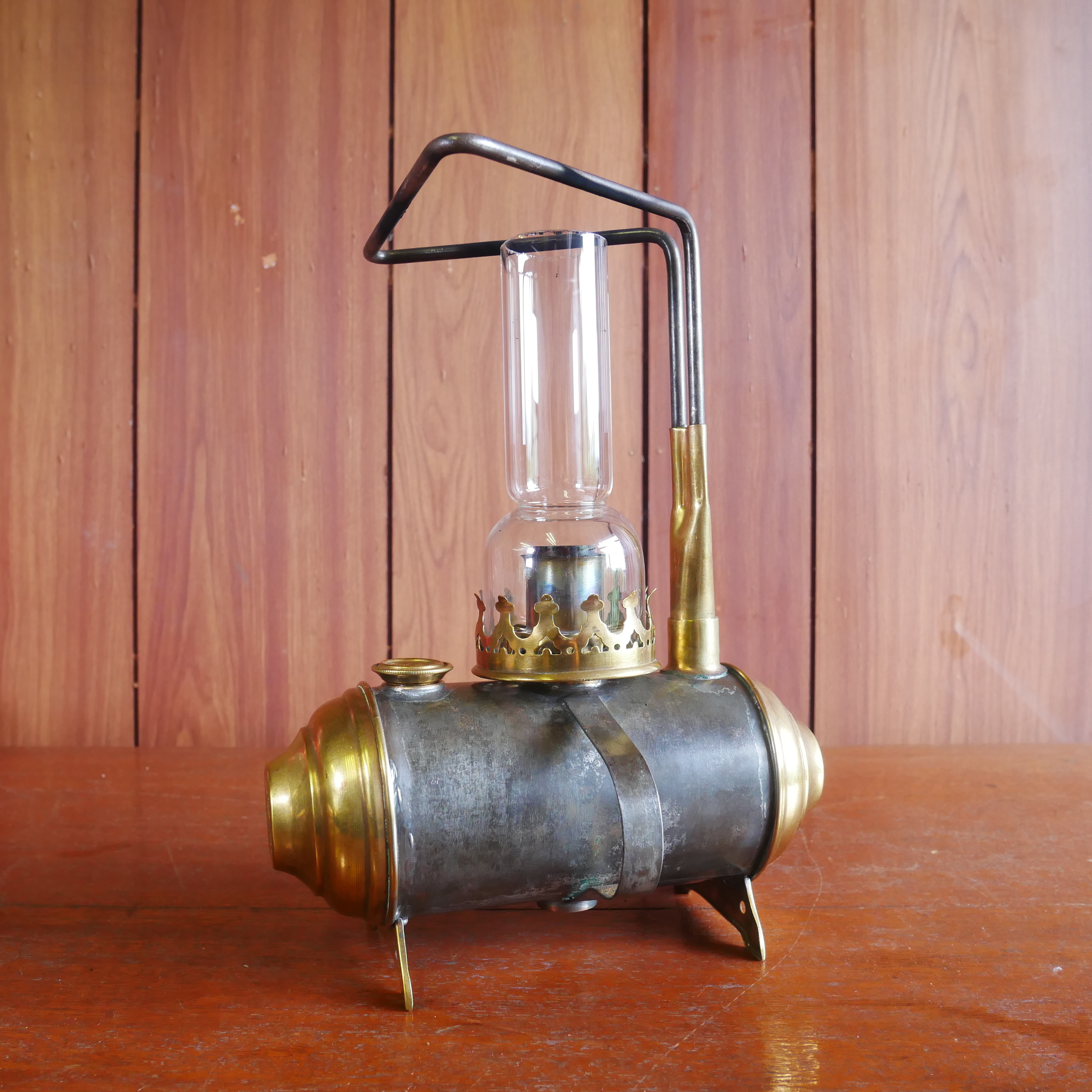 激レア！ 実働/美品 ビンテージ アイロンストーブダブルバーナー