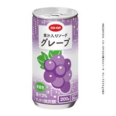 CO・OP 果汁入りソーダ グレープ 200g｜商品情報｜コープ商品