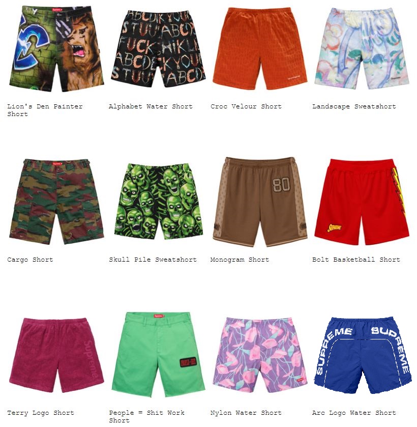 Supreme 18SS コレクションのショーツ一覧ページ1 | God Meets Fashion