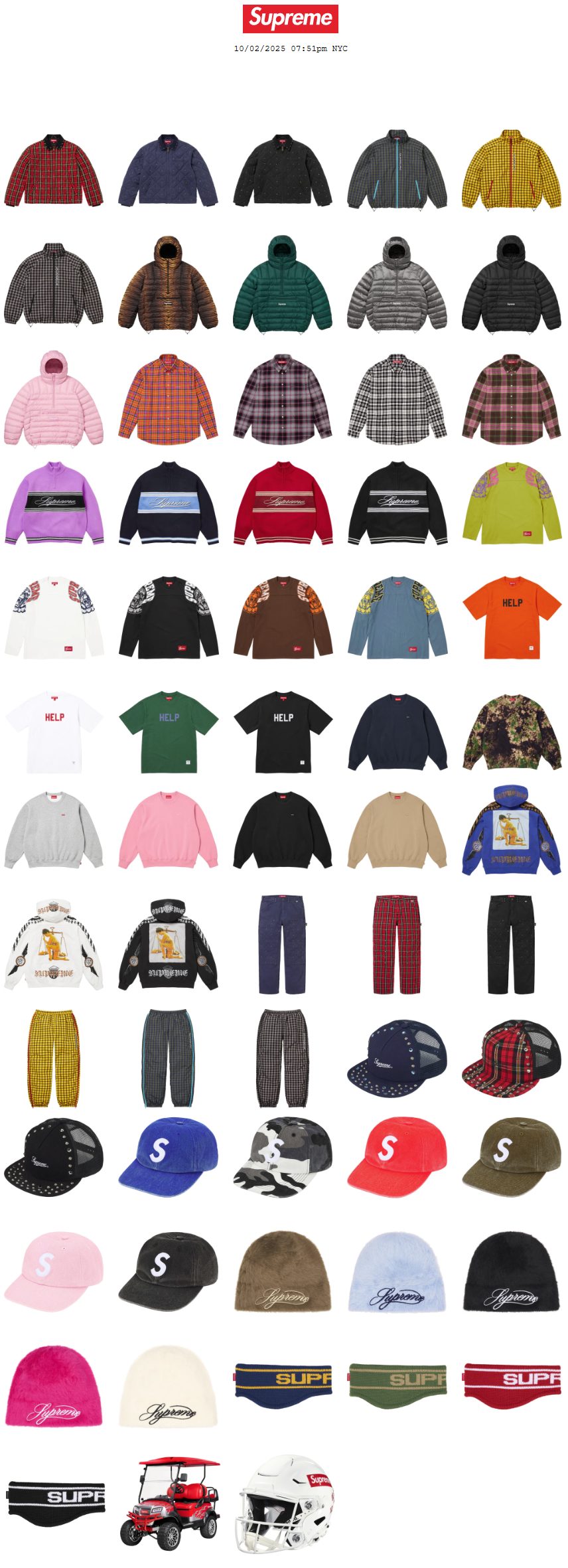 Supreme 公式通販サイトで10月4日 Week6に発売予定の25FW 25AW 新作