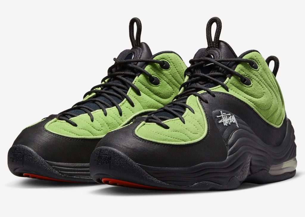 STUSSY × NIKE AIR PENNY 2 BLACK & VIVID GREENが12/17、12/20に国内